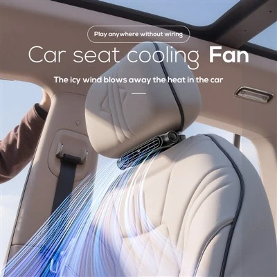 CF06 Suíochán Feithicle Lucht leanúna Fuarú Muineál 3000mAh Fan Suíochán Gluaisteán